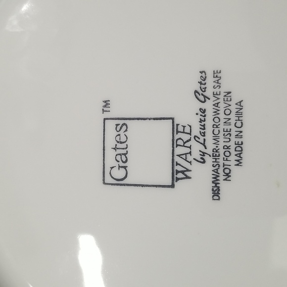 Halloween GATES WARE Laurie Gates 11-3/4" Single PUMPKIN SCARECROW Dinner Plate - Picture 10 of 14